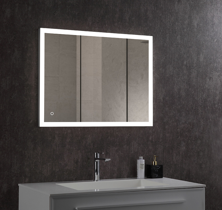 bathroom mirror (4) bathroom rectangular mirror with LED light