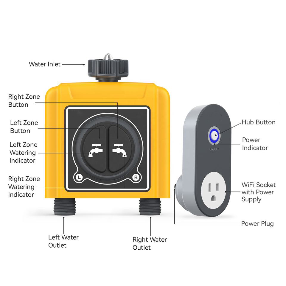 wifi water timer and controller features highlight