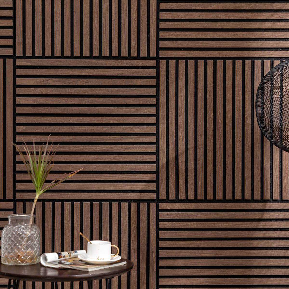 black walnut 60x60 -9 60 x 60 panel wall decorative