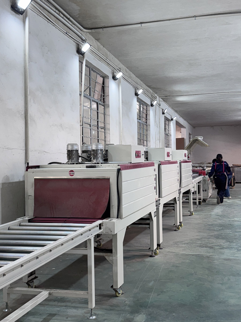 slat factory-machine 3 acoustic panel factory produce line