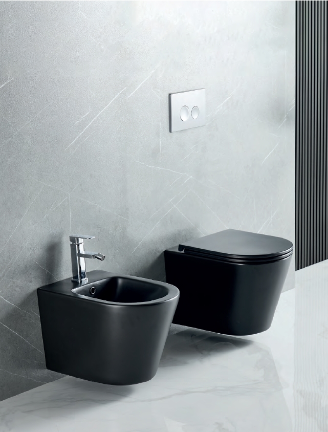 toilet (4) 2 black toilets
