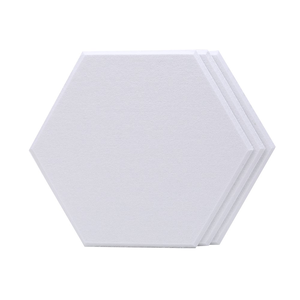 Hexagon-white hexagon PET panel white