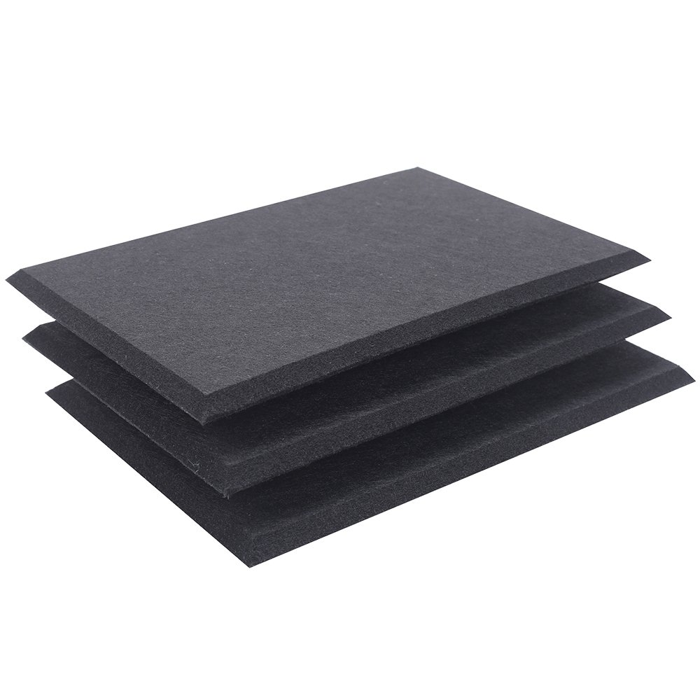 PET-black rectangular panel black PET