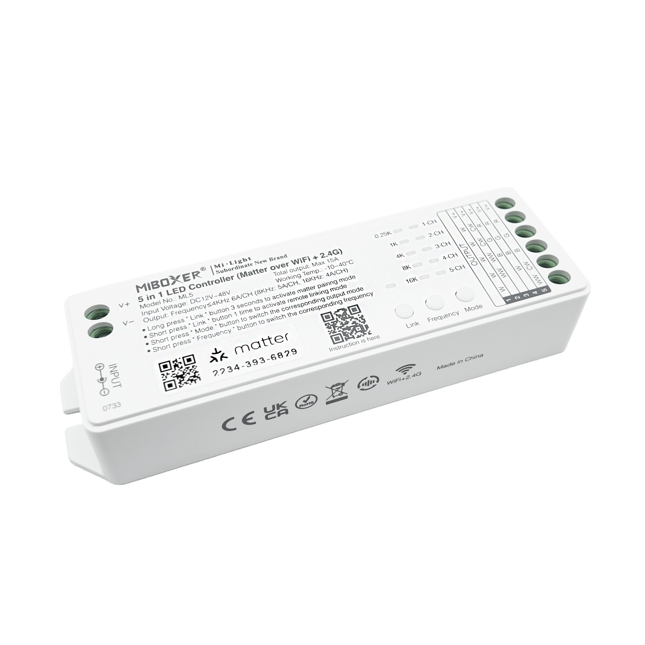 ML5 01 LED strip controller LED strip controller code ML5