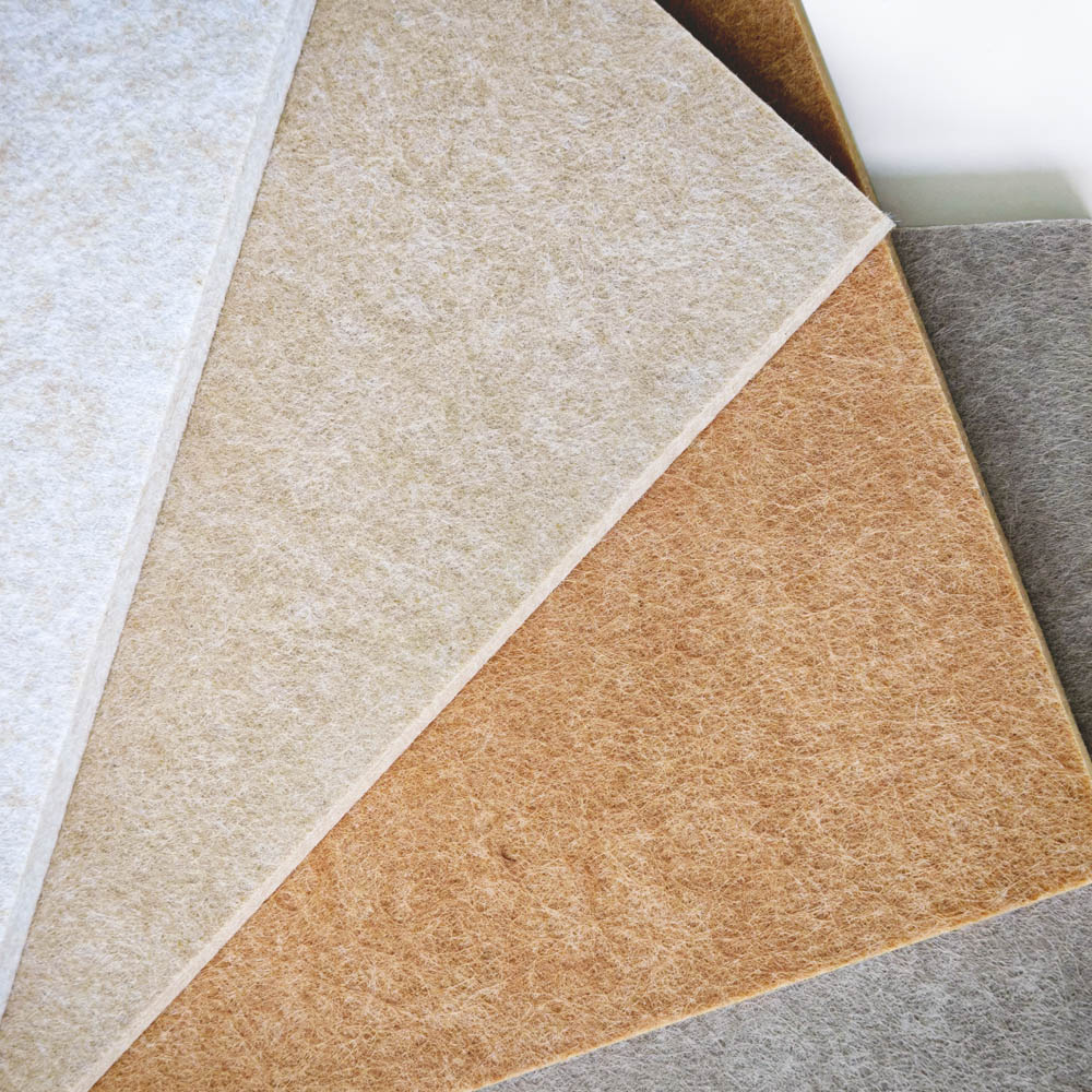 PET panel white, grey and brown color