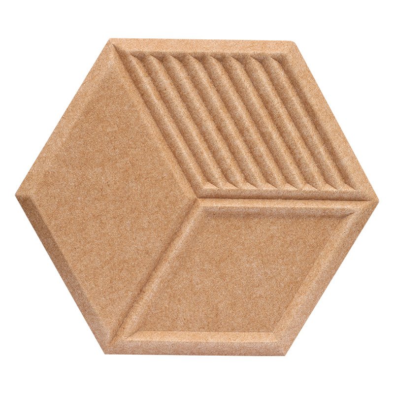 3D Hexagon 3D patterns Hexagon brown
